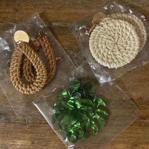 🔥🔥 (3/$20) 
Miami Themed Fun and Flirty Earrings New In Package